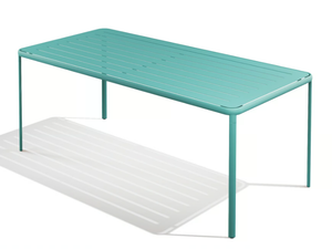 MELIK - Rectangular powder coated steel table _ BABEL D